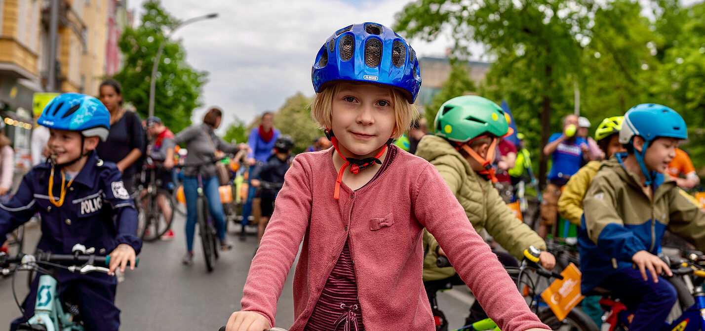 Kind auf Kidical Mass 