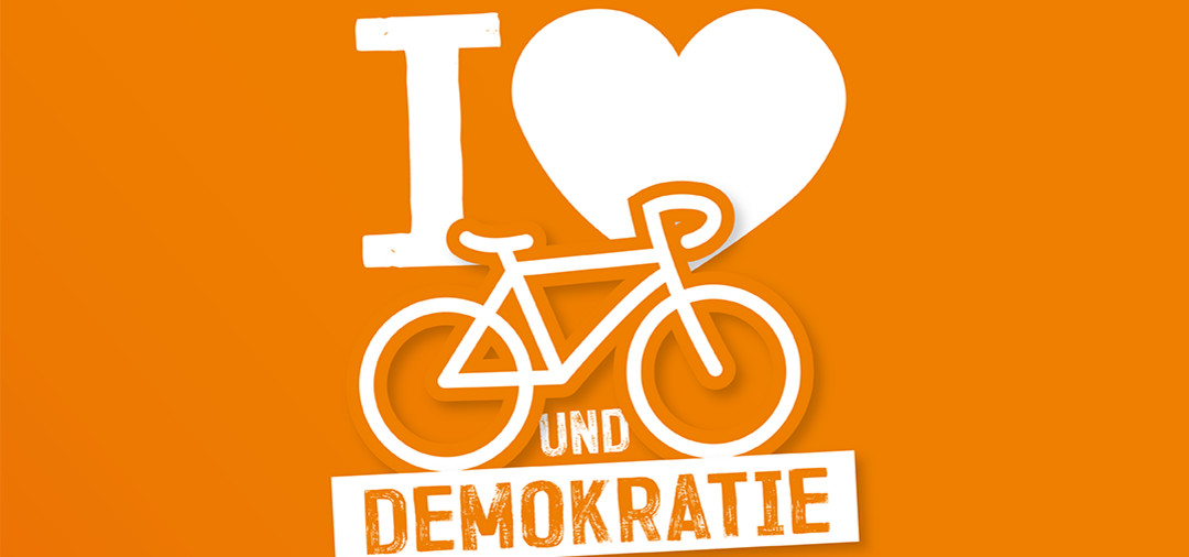 I love Fahrrad und Demokratie