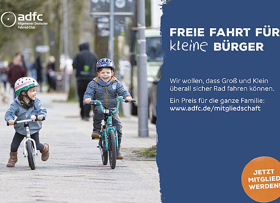 ADFC-Anzeigen Freie Fahrt für kleine Bürger